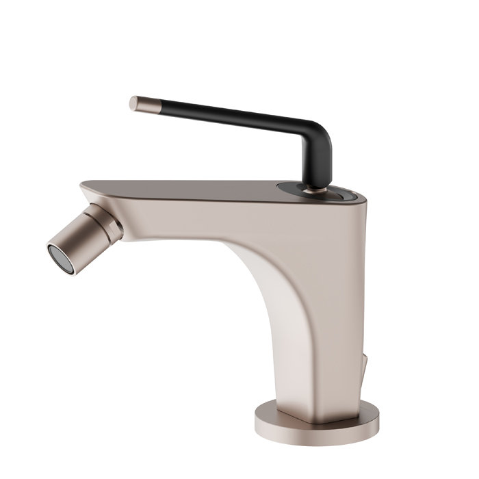 Newform O'Rama Смеситель для биде, 1 отв, с донным клапаном, цвет: copper glossy