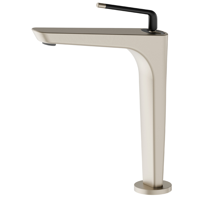 Newform O'Rama Смеситель для раковины, 1 отв, высокий, цвет: gold satin