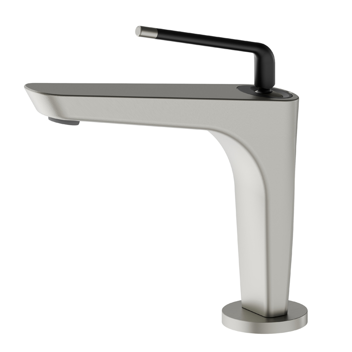 Newform O'Rama Смеситель для раковины, 1 отв, цвет: titanium satin