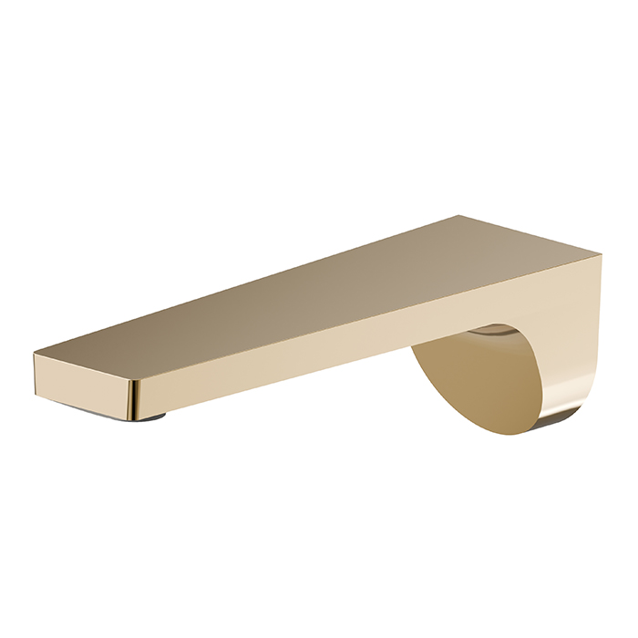 Newform ParkLE Излив для раковины, настенный, 1/2”, цвет: PVD glossy gold