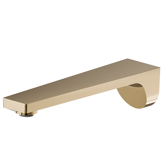 Newform ParkLE Излив для раковины, настенный, 1/2”, цвет: PVD glossy gold