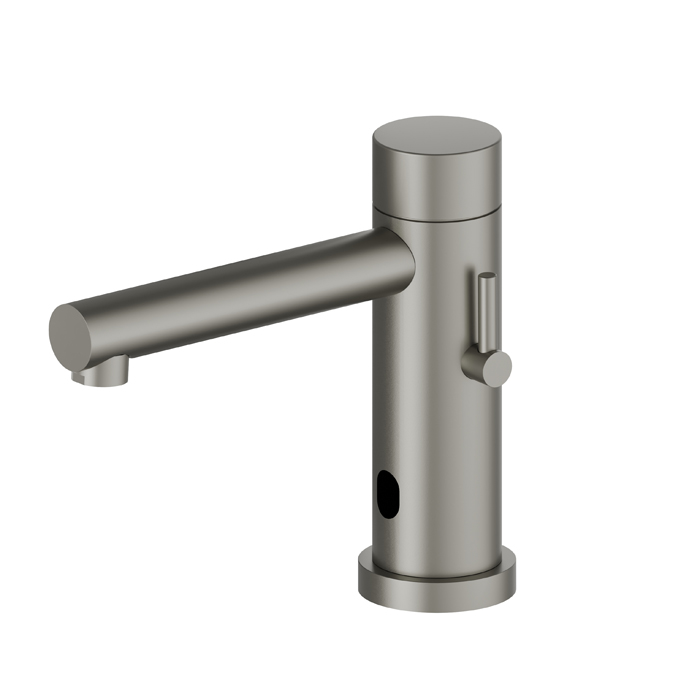 Newform Sensitive Смеситель для раковины, 1 отв, электронный, цвет: titanium satin