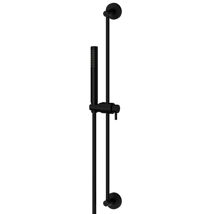 Newform Shower set Душевой гарнитур: штанга, ручной душ из латуни, шланг, цвет: flexible черный матовый