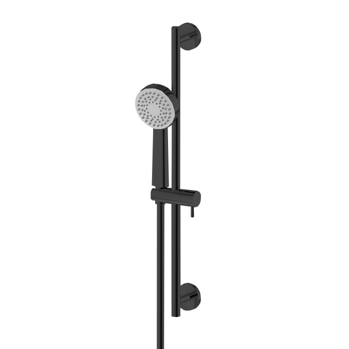 Newform Shower set Душевой гарнитур: штанга, ручной душ из ABS, шланг, цвет: черный матовый