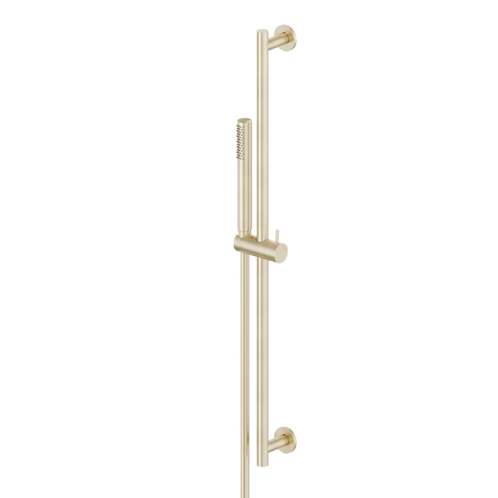 Newform X-Steel 316 Душевой гарнитур: штанга, ручной душ, шланг, цвет: PVD brushed gold