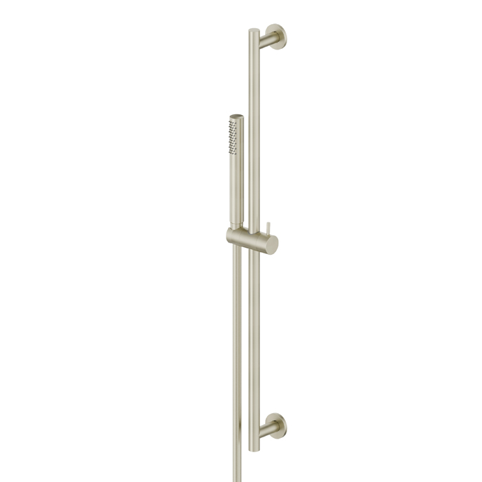 Newform X-Steel 316 Душевой гарнитур: штанга, ручной душ, шланг, цвет: PVD brushed pale gold