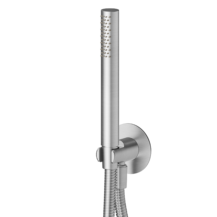 Newform X-STEEL 316 Ручной душ, кронштейн-уголок 1/2", шланг:, цвет: нержавеющая сталь