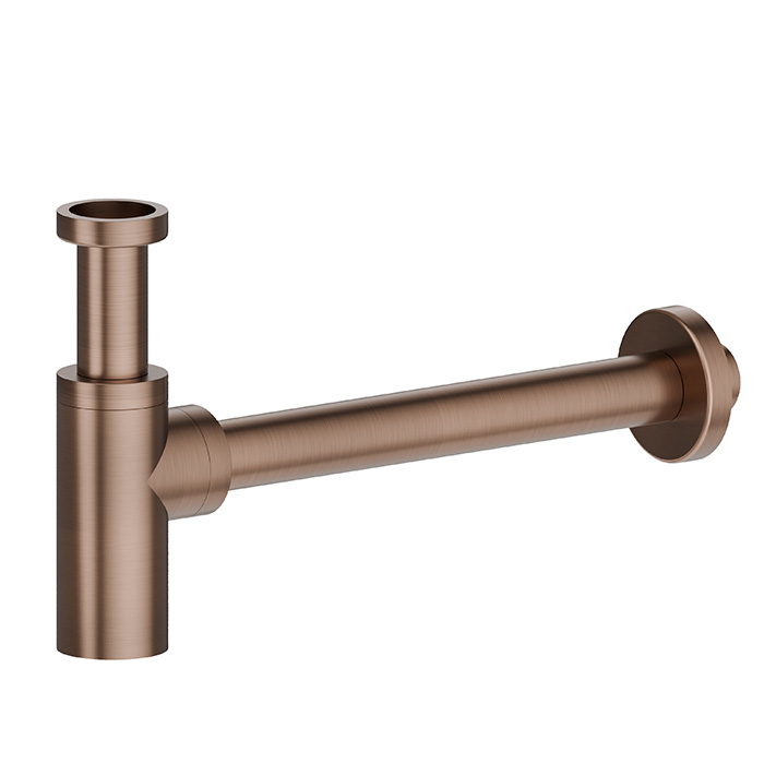 Newform X-STEEL 316 Сифон для раковины под донный клапан, цвет: PVD Brushed copper bronze