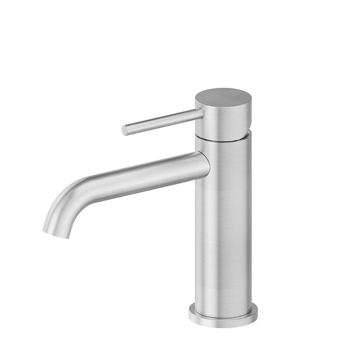 Newform X-STEEL 316 Смеситель для раковины на 1 отв, без донного клапана, излив, цвет: нержавеющая сталь