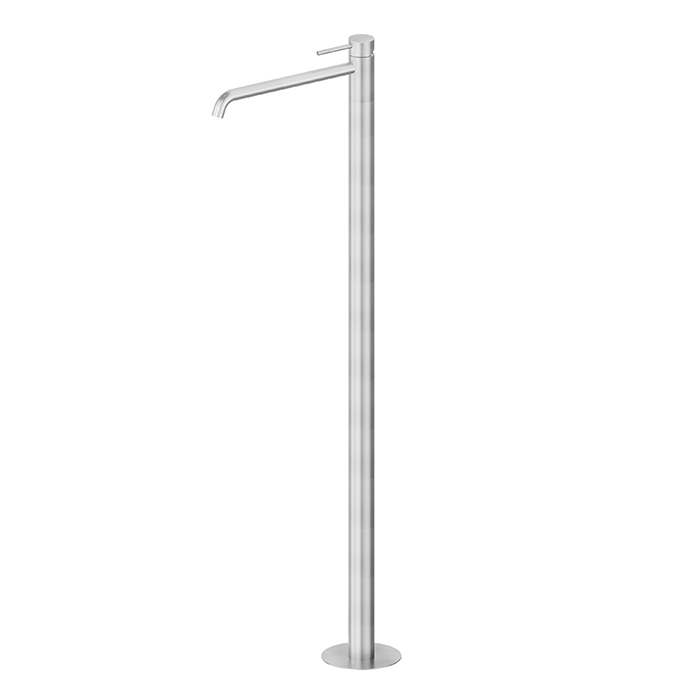 Newform X-STEEL 316 Смеситель для раковины, напольный, излив, наружная часть, цвет: нержавеющая сталь