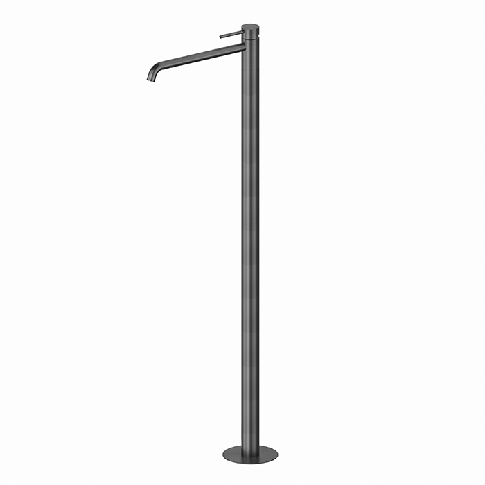 Newform X-STEEL 316 Смеситель для раковины, напольный, излив, наружная часть, цвет: PVD Brushed gun metal