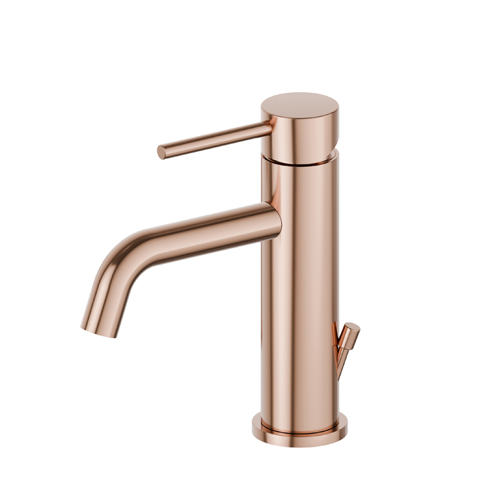 Newform XT Смеситель для раковины, 1 отв, с донным клапаном, цвет: PVD copper bronze