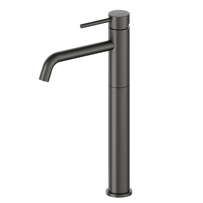 Newform XT Смеситель для раковины, 1 отв, высокий, длинный излив, цвет: carbon satin