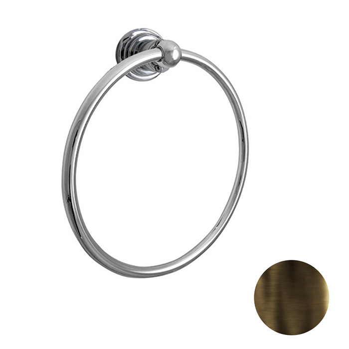 Nicolazzi Accessori Полотенцедержатель кольцо, подвесной, цвет: тёмная бронза