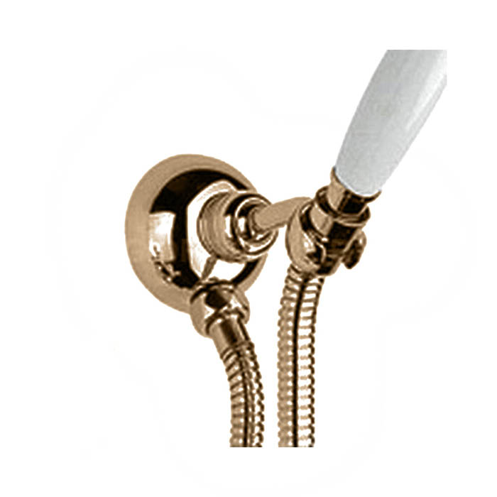 Nicolazzi Держатель душевой ручного душа, с подводом воды 1/2", цвет: BRONZED PLATED