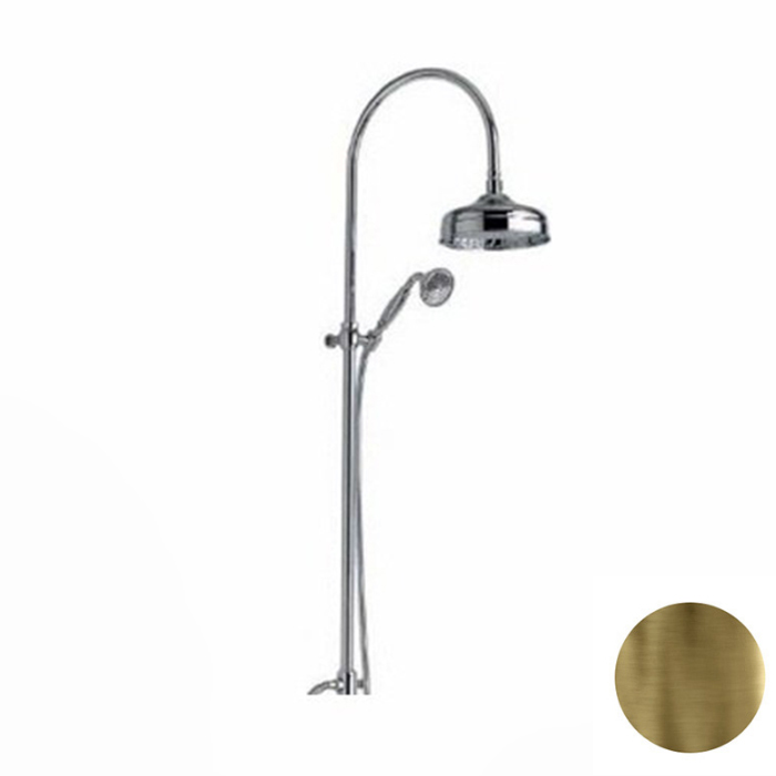 Nicolazzi Doccia Душевая стойка с лейкой, переключателем и ручным душем цвет: Bronze Plated