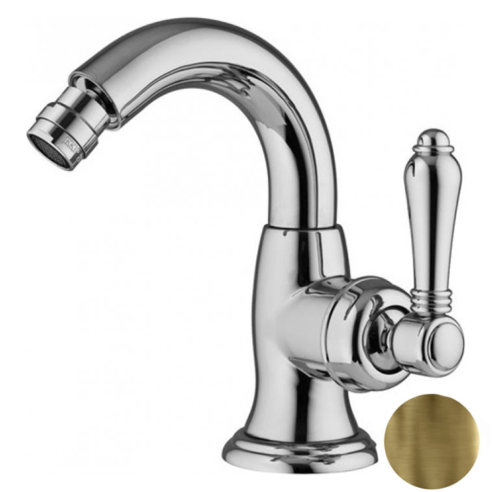 Nicolazzi El Capitan Смеситель для биде, на 1 отв, с донным клапаном, излив:, цвет: Bronze Plated