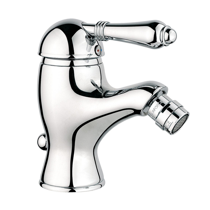 Nicolazzi El Capitan Смеситель для биде, 1 отв, с донным клапаном, излив:, цвет: хром