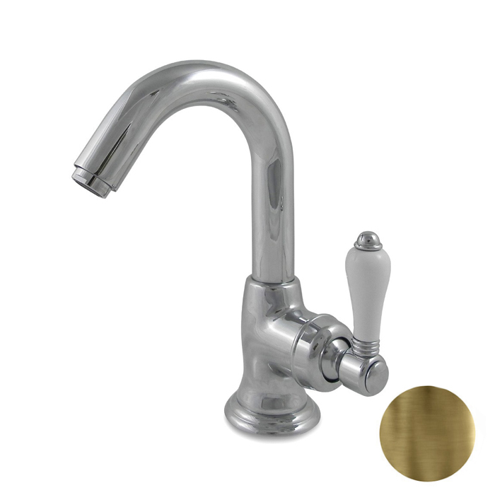 Nicolazzi Petit Mont Blanc Смеситель для раковины, 1 отв, цвет: Bronze Plated