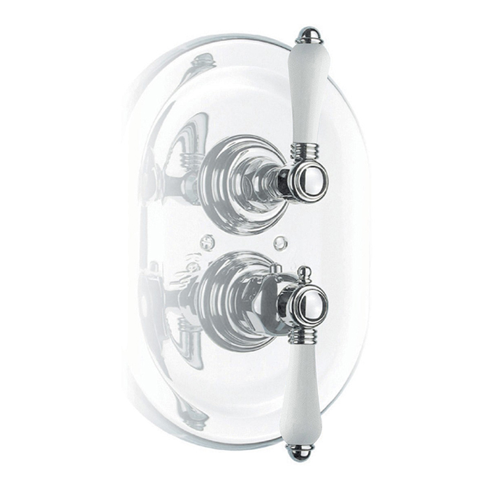 Nicolazzi Petit Mont Blanc Встраиваемый смеситель, 3/4” с запорным вентилем, цвет: хром, ручки Petit Mont Blanc