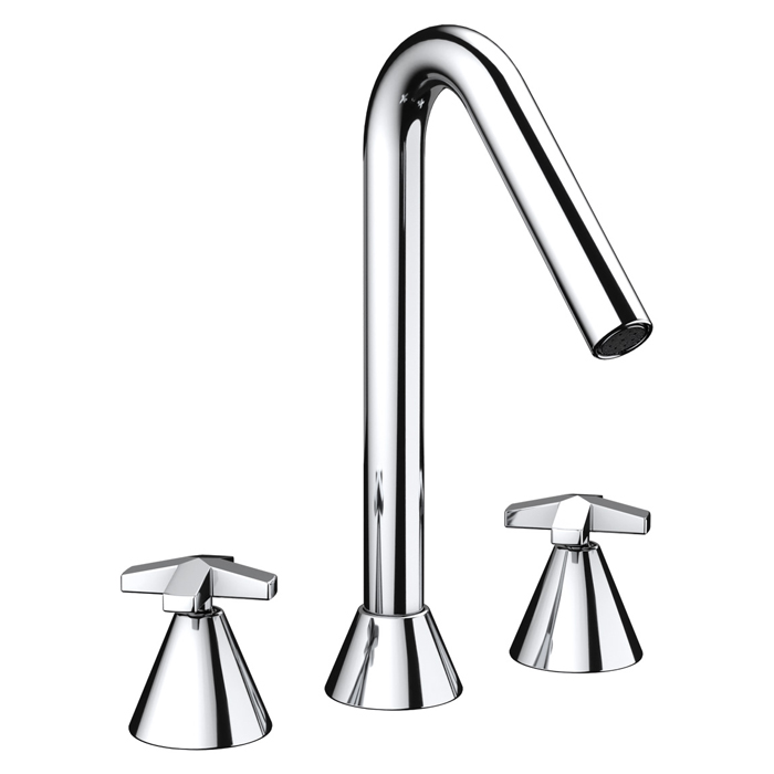 Nicolazzi Star Смеситель для раковины, на 3 отв, цвет: хром
