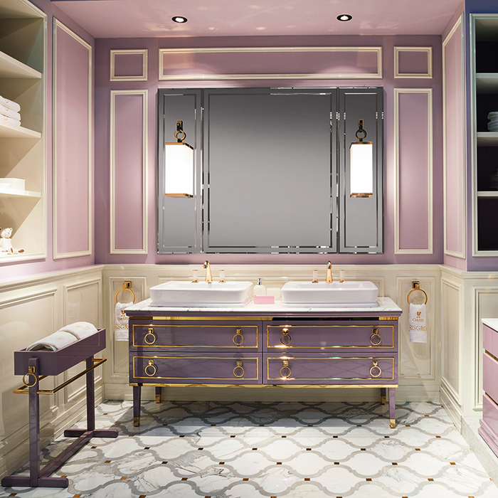 Oasis Lutetia Композиция №14 Комплект мебели напольный, цвет: Malva/золото