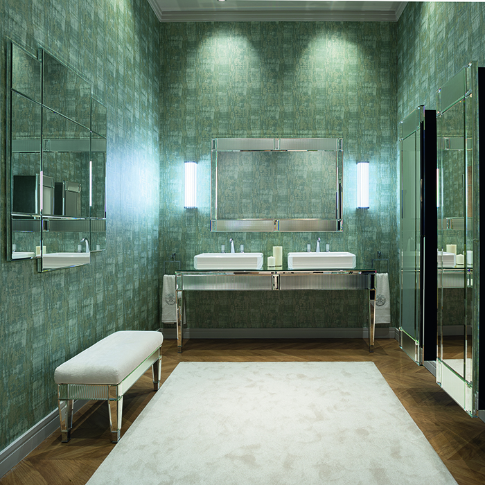 Oasis Rialto Комплект мебели напольный, №3, L190xP51, цвет: ribbed mirror/хром