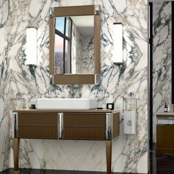 Oasis Rialto Комплект мебели напольный, №4, L116xP51, цвет: metallic Gianduia/хром
