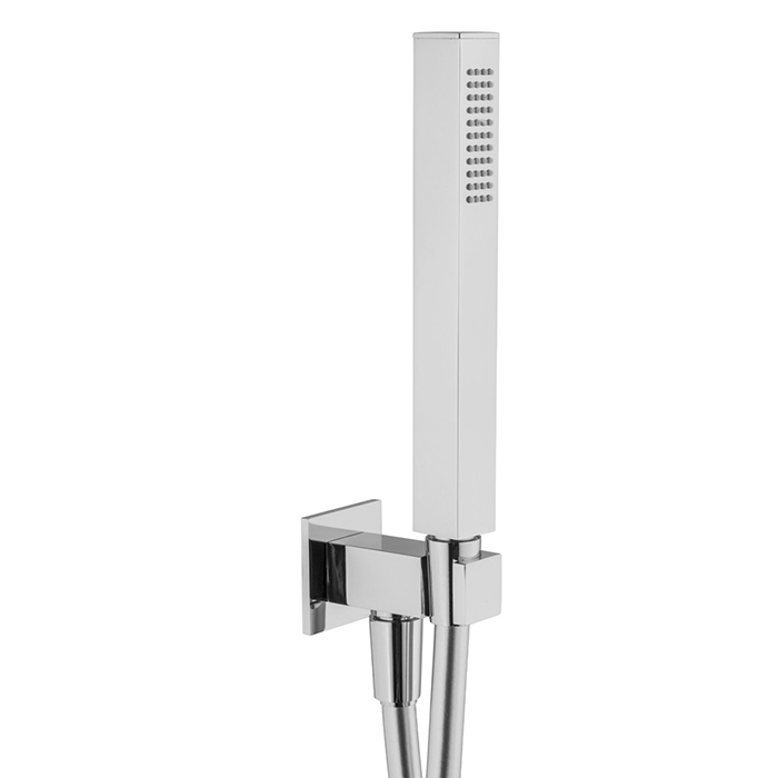 Plumberia Selection TAG Душевой гарнитур, ручной, с держателем, 1 режим, шланг PVC, цвет: хром