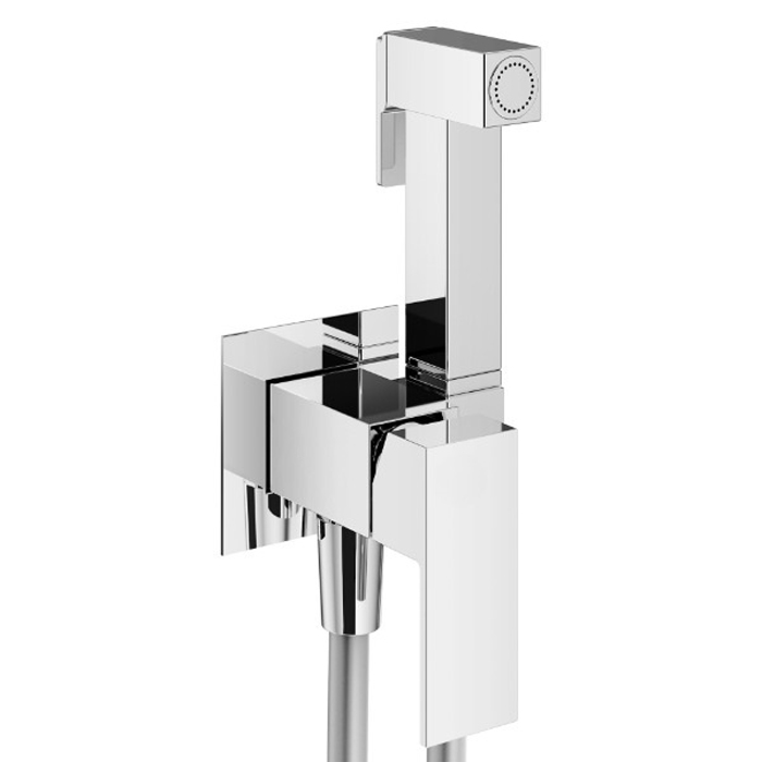 Plumberia Selection TAG Гигиенический душ, настенный, со смесителем, шланг PVC, цвет: хром