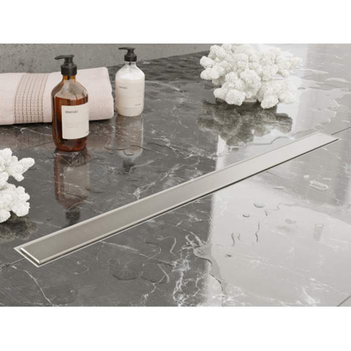 Plumberia Selection Трап душевой PS MODULAR 2устор. накладка из нерж.стали, комбинир.затвор с горизонт. выпуск Ду,40л/мин, цвет: нержавеющая сталь