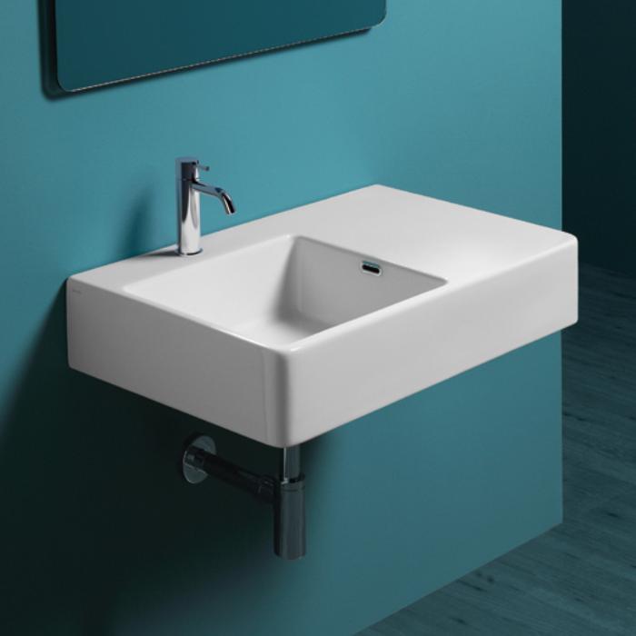 QU75Sx1 bi SIMAS Top e lavabi d'arredo Раковина, 1 отв, цвет: белый