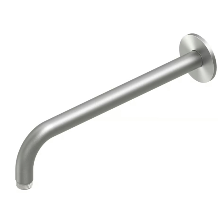 QuadroDesign Держатель верхнего душа, настенный, цвет: brushed stainless steel