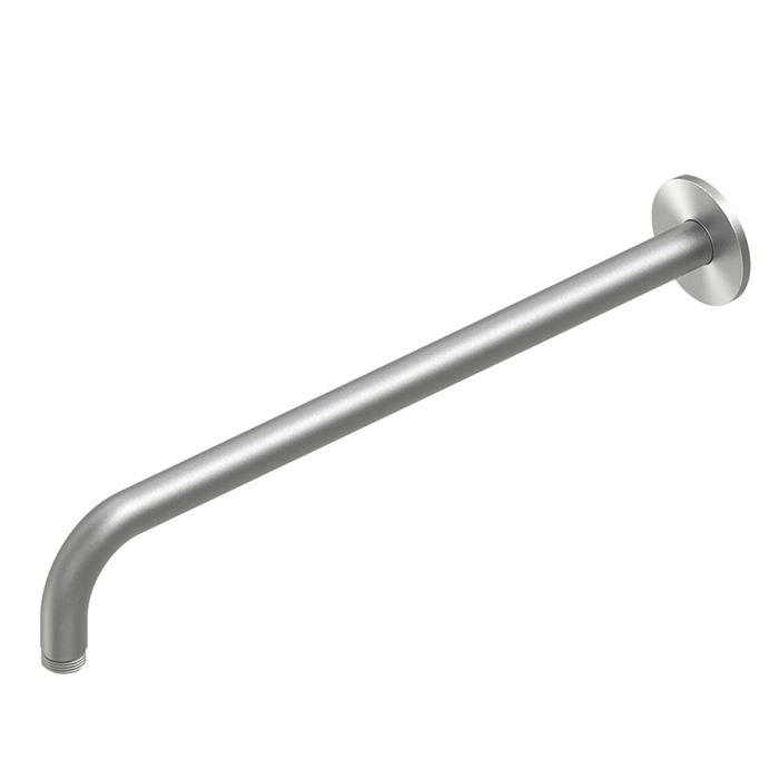 QuadroDesign Держатель верхнего душа, настенный, цвет: brushed stainless steel