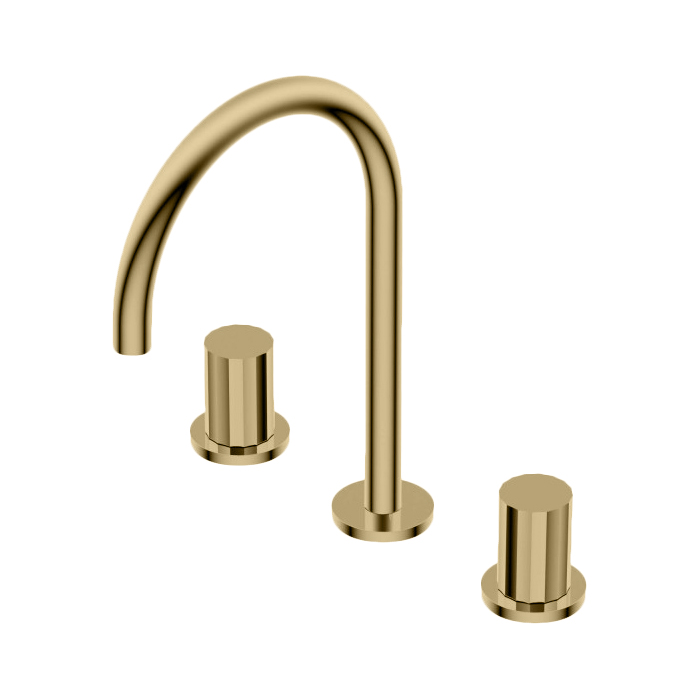 Ritmonio Diametro35 Смеситель для раковины, 3 отв, цвет: Brushed Gold