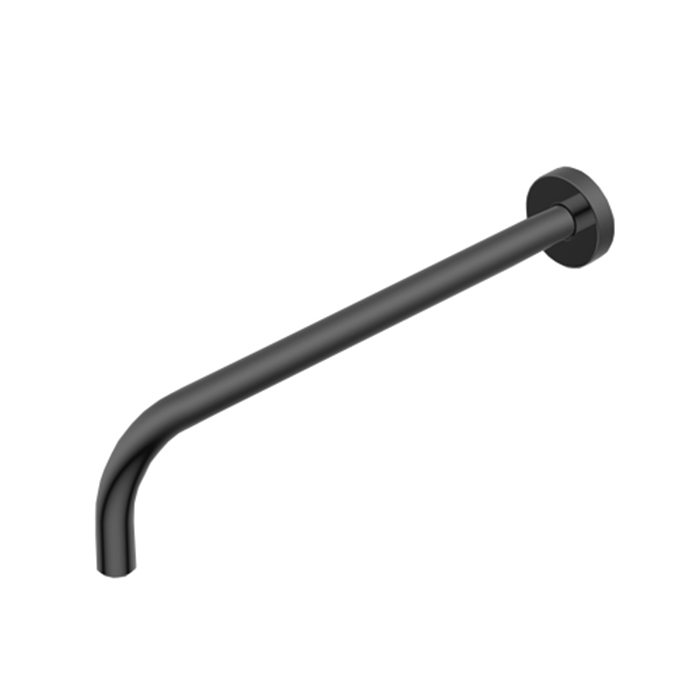 Ritmonio Shower heads Кронштейн верхнего душа, горизонтальный, круглый, из латуни, цвет: Brushed Black Chrome