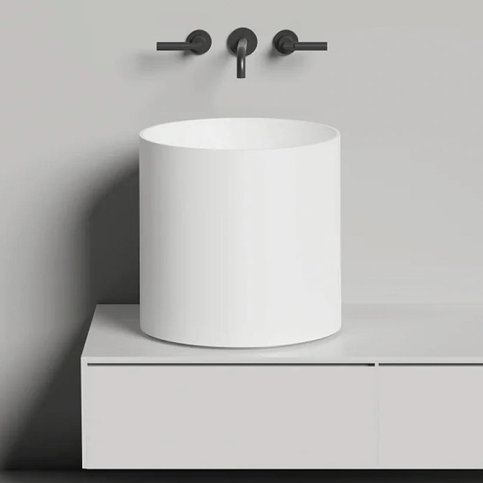 Salini Armonia Раковина, без отв, накладная, S-Sense, цвет: белый глянцевый