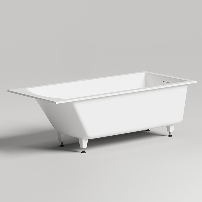 Salini Cascata kit Встраиваемая ванна, донный клапан, материал: S-Stone, цвет: белый матовый