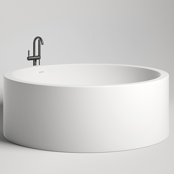 Salini Isola Ванна отдельностоящая со встроенным сливом-переливом, каркасом, цвет: белый матовый