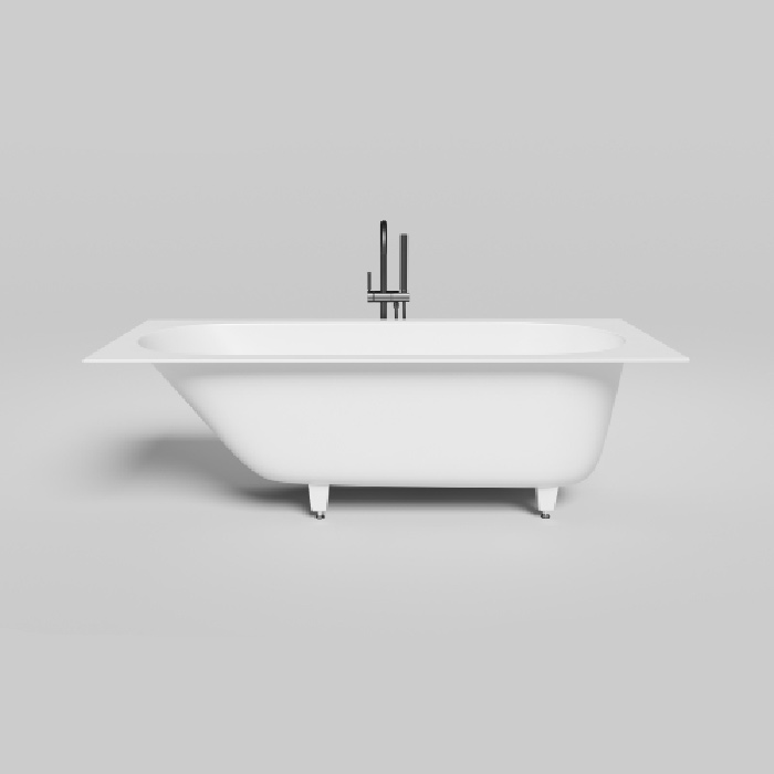 Salini Lofo Ванна, встраиваемая, Solid Surface, без слива-перелива, с ножками, цвет: белый матовый