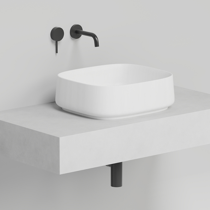Salini Oriente Bowl Раковина накладная, S-Sense, декор.накладка на слив, выпуск, цвет: белый матовый