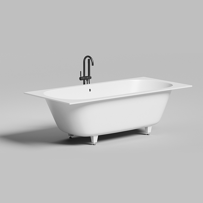 Salini Ornella Axis 190 Встраиваемая ванна, прямоугольная, материал: S-Sense, цвет: белый матовый