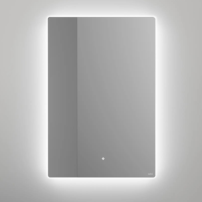 Salini Зеркало для ванны OMBRA, с LED подсветкой, влагостойкое AGC Сrystalvision, сенс. выкл, крепления, обогрев, антизапот