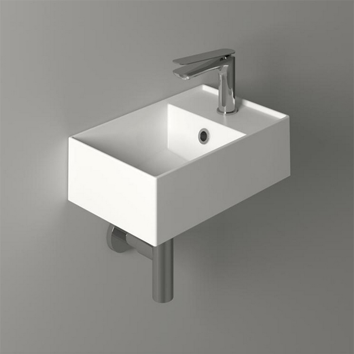 Simas Agile Раковина, 1 отв, цвет: белый