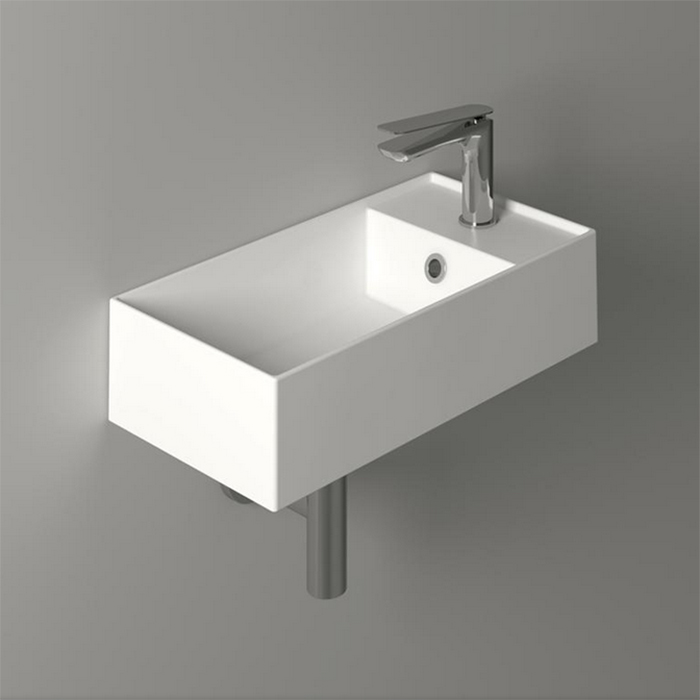 Simas Agile Раковина, 1 отв, цвет: белый
