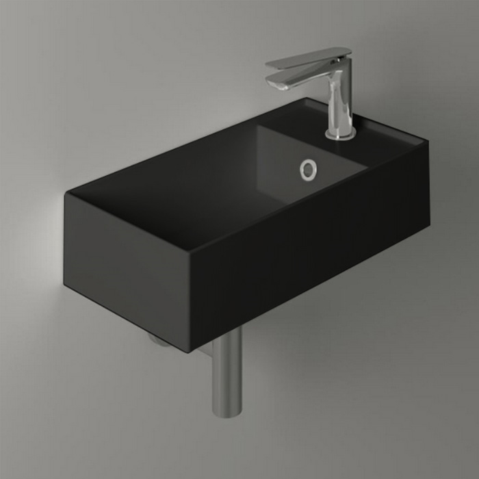 SIMAS AGILE Раковина, 1 отв, цвет: черный матовый