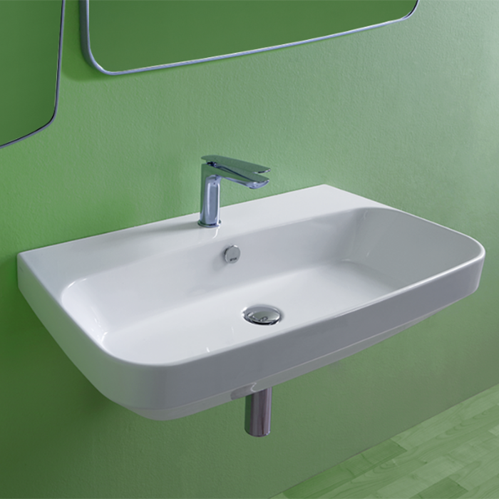 Simas Baden Baden Раковина, 1 отв, цвет: белый