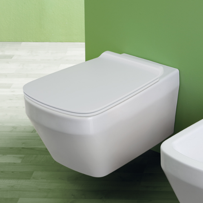 Simas Baden Baden Унитаз подвесной безободковый, цвет: белый