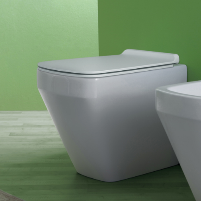 Simas Baden Baden Унитаз приставной безободковый, слив универсальный, цвет: белый