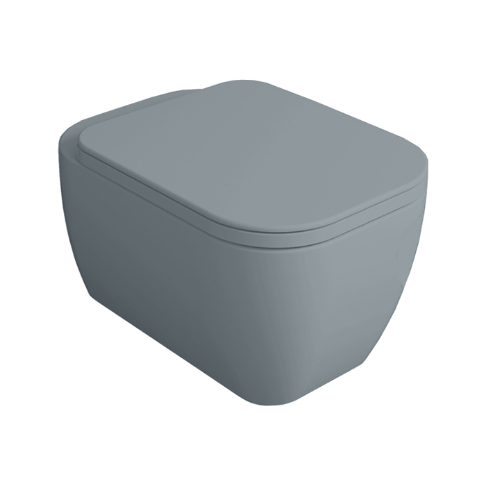 Simas Henges Унитаз подвесной,безободковый, цвет: Cementto matt